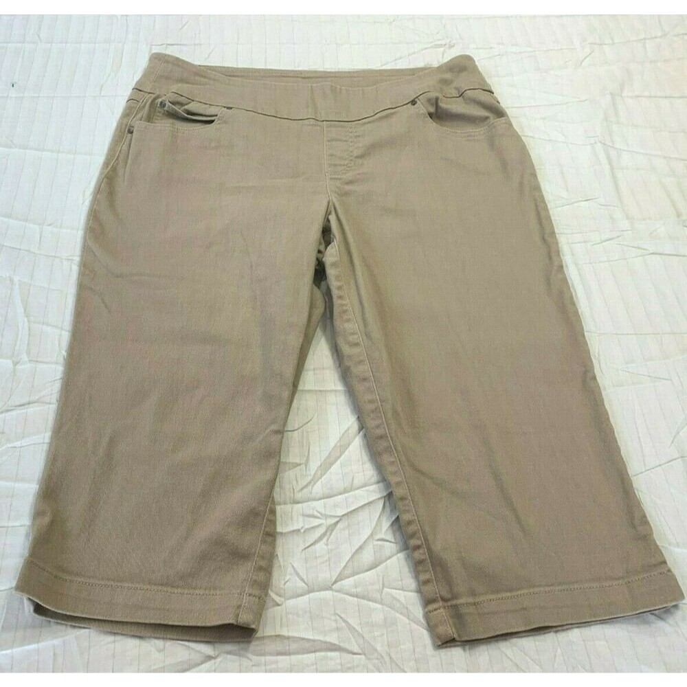 TIME AND TRU WOMENS PULL ON CAPRIS PANTS SIZE L